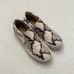 Steve Madden Snakeskin Slip On Platform Sneakers - Women’s 9.5M